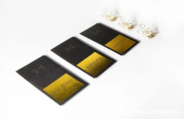 象牙卡燙金名片印刷  第2張